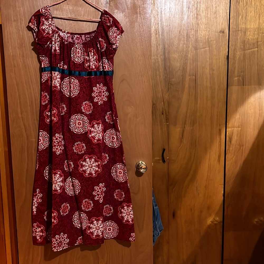 Handmade by me - Imperial Waist Maxi Cotton Dress